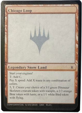 Chicago Loop - Un-Known Event Playtest Cards