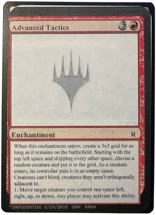 Advanced Tactics - Un-Known Event Playtest Cards