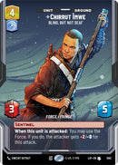 Chirrut Imwe - Blind, but not Deaf (1092) (Prestige Foil) (1092) [Legends of the Force]