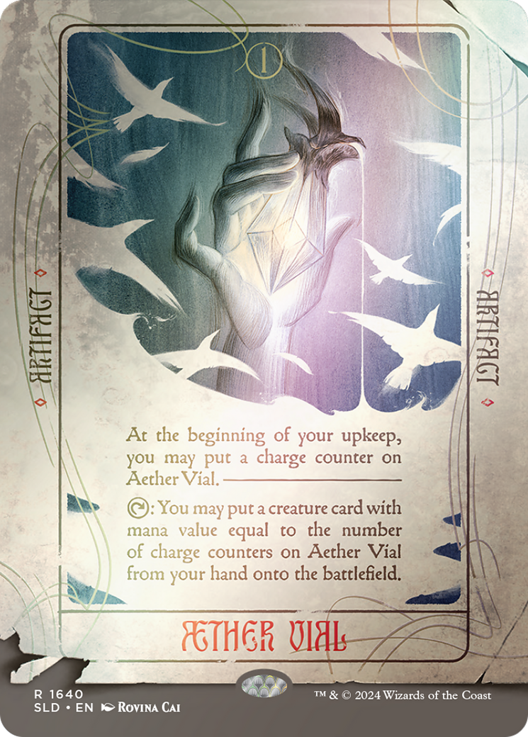 Aether Vial (Rainbow Foil) - Secret Lair Drop (Borderless) Foil