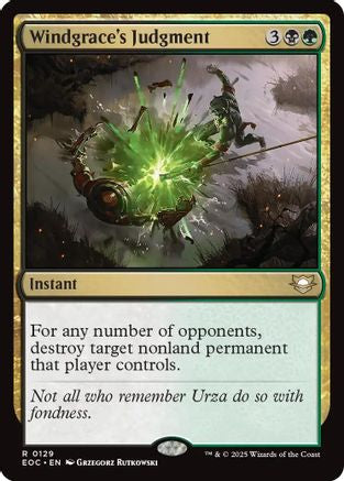 Windgrace's Judgment [Edge of Eternities Commander]