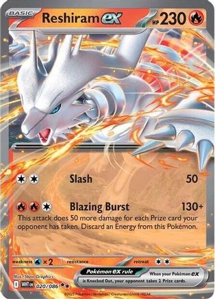 Reshiram ex - 20/086 [SV: White Flare] - Holofoil
