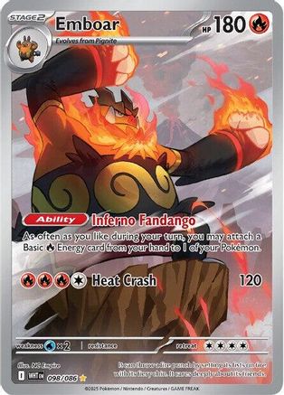 Emboar - 098/086 [SV: White Flare] - Holofoil