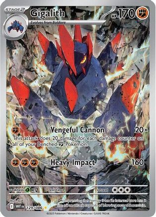 Gigalith - 129/086 [SV: White Flare] - Holofoil
