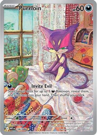 Purrloin - 136/086 [SV: White Flare] - Holofoil