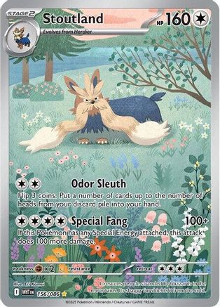 Stoutland - 156/086 [SV: White Flare] - Holofoil