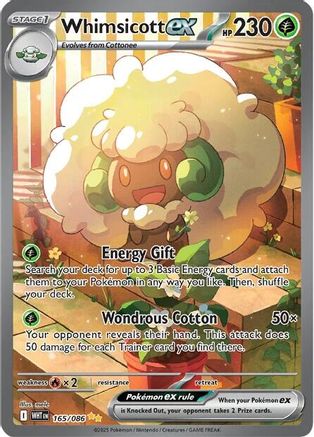 Whimsicott ex - 165/086 [SV: White Flare] - Holofoil