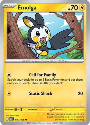 Emolga - 29/086 [SV: Black Bolt]