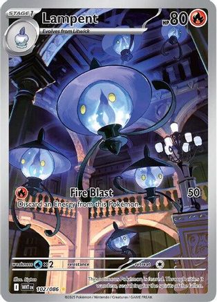 Lampent - 102/086 [SV: White Flare] - Holofoil