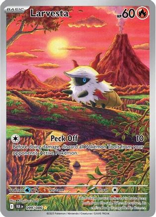 Larvesta - 099/086 [SV: Black Bolt] - Holofoil