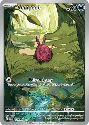 Venipede - 132/086 [SV: Black Bolt] - Holofoil