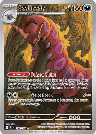Scolipede - 134/086 [SV: Black Bolt] - Holofoil