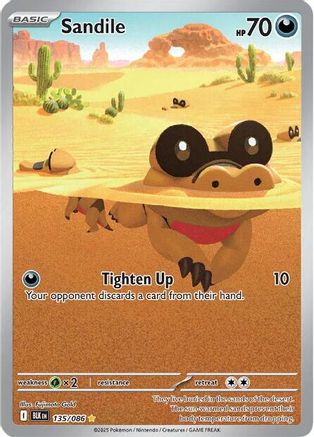 Sandile - 135/086 [SV: Black Bolt] - Holofoil