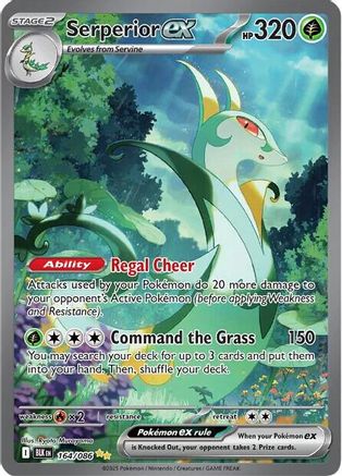 Serperior ex - 164/086 [SV: Black Bolt] - Holofoil