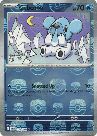 Cubchoo - 25/086 (Master Ball Pattern) [SV: Black Bolt] - Holofoil