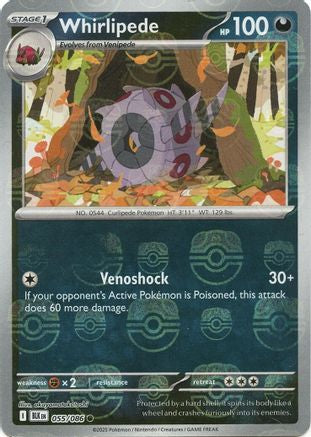 Whirlipede - 55/086 (Master Ball Pattern) [SV: Black Bolt] - Holofoil