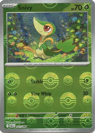 Snivy - 1/086 (Poke Ball Pattern) [SV: Black Bolt] - Holofoil