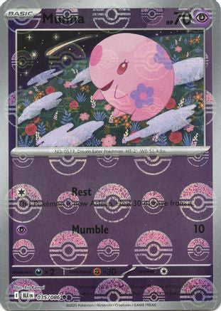 Munna - 35/086 (Poke Ball Pattern) [SV: Black Bolt] - Holofoil