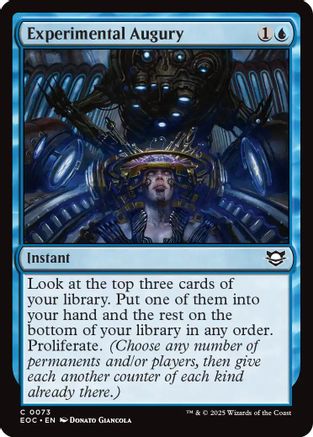 Experimental Augury [Commander: Edge of Eternities]