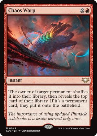 Chaos Warp - Commander: Edge of Eternities