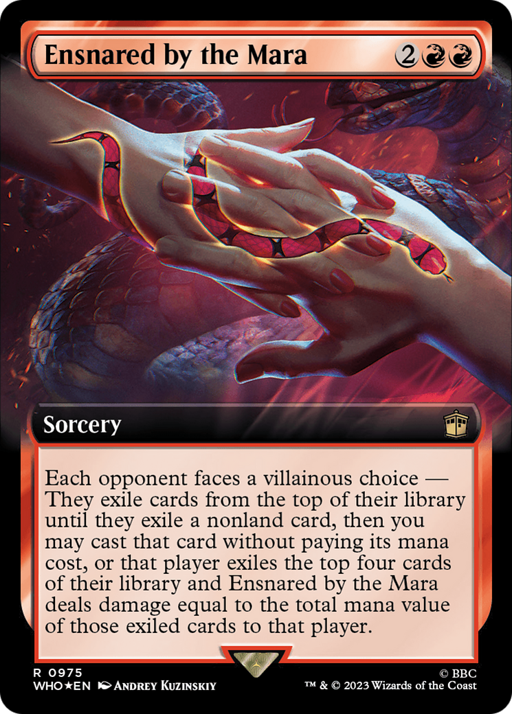 Ensnared by the Mara (Extended Art) (Surge Foil) - Doctor Who: (Extended Art) Foil