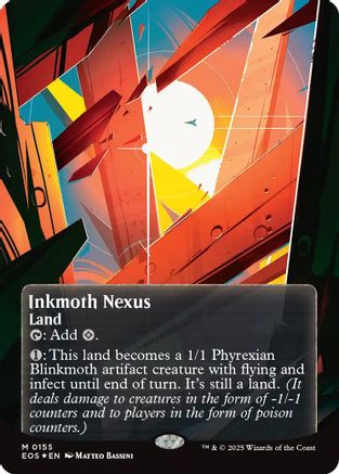 Inkmoth Nexus (0155) (Borderless) (Galaxy Foil) [Edge of Eternities: Stellar Sights] Foil