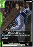 Rasid's Orders (GD01-110) - Newtype Rising