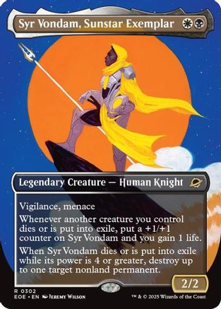 Syr Vondam, Sunstar Exemplar (Borderless) - [Edge of Eternities]