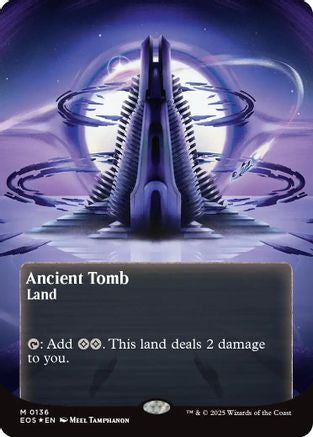Ancient Tomb (0136) (Borderless) (Galaxy Foil) - Edge of Eternities: Stellar Sights Foil