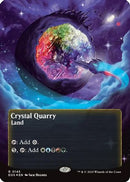 Crystal Quarry (0145) (Borderless) (Galaxy Foil) [Edge of Eternities: Stellar Sights] Foil