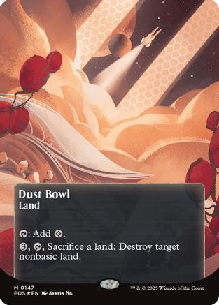 Dust Bowl (0057) (Borderless) (Galaxy Foil) [Edge of Eternities: Stellar Sights] Foil