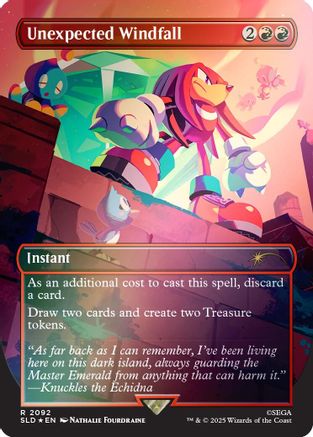 Unexpected Windfall (2092) (Rainbow Foil) [Secret Lair Drop Series] Foil
