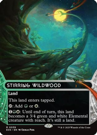 Stirring Wildwood (0039) (Borderless) - [Edge of Eternities: Stellar Sights]