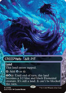 Creeping Tar Pit (0099) (Borderless) (Galaxy Foil) [Edge of Eternities: Stellar Sights] Foil