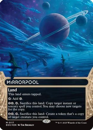 Mirrorpool (0117) (Borderless) (Galaxy Foil) - [Edge of Eternities: Stellar Sights] Foil