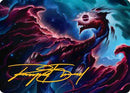 Nova Hellkite Art Card (18/54) (Gold-Stamped Signature) [Edge of Eternities Art Series]
