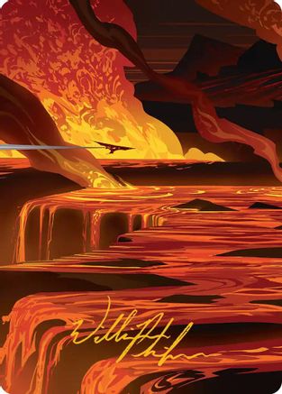 Blast Zone Art Card (Gold-Stamped Signature) - Art Series: Edge of Eternities