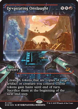 Devastating Onslaught (0361) (Showcase) [Edge of Eternities] Foil