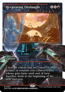 Devastating Onslaught (0387) (Showcase) (Fracture Foil) [Edge of Eternities] Foil
