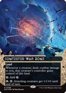 Contested War Zone (0098) (Borderless) (Galaxy Foil) [Edge of Eternities: Stellar Sights] Foil