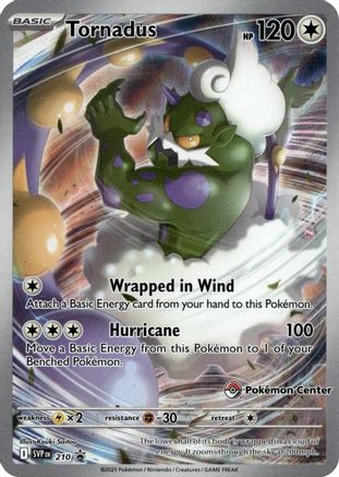 Tornadus - 210 (Pokemon Center Exclusive) [SV: Scarlet & Violet Promo Cards] - Holofoil