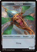 Thopter // Gnome Double-Sided Token [Edge of Eternities Commander Tokens]