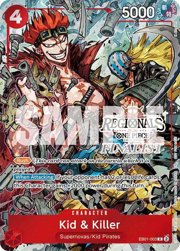 Kid & Killer (Offline Regional Finalist Card Set 2025 Vol.2) [One Piece Promotion Cards]