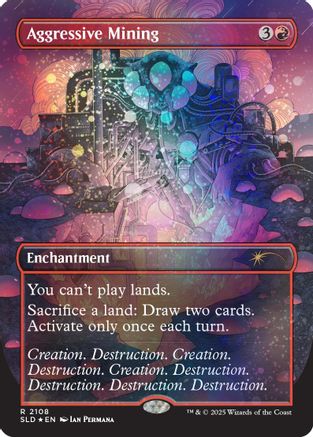 Aggressive Mining (Galaxy Foil) [Secret Lair Drop Series] Foil