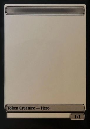 Blank Hero Token - Unique and Miscellaneous Promos