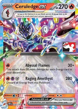 Ceruledge ex - 36/191 [Prize Pack Series Cards] - Holofoil