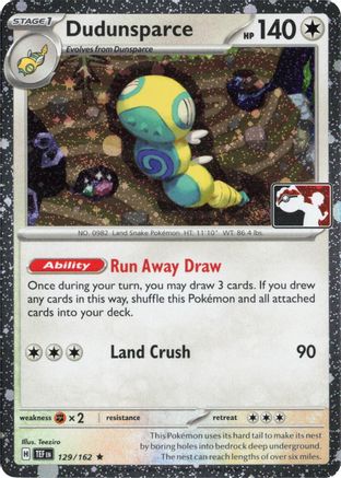 Dudunsparce - 129/162 (Cosmos Holo) [Prize Pack Series Cards] - Holofoil