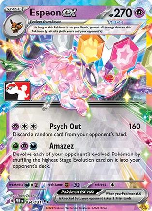 Espeon ex - 034/131 [Prize Pack Series Cards] - Holofoil