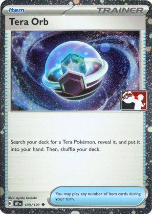 Tera Orb - 189/191 (Cosmos Holo) [Prize Pack Series Cards] - Holofoil