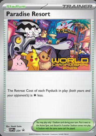 Paradise Resort (World Championships 2025) 224 [SV Scarlet & Violet Promo Cards]